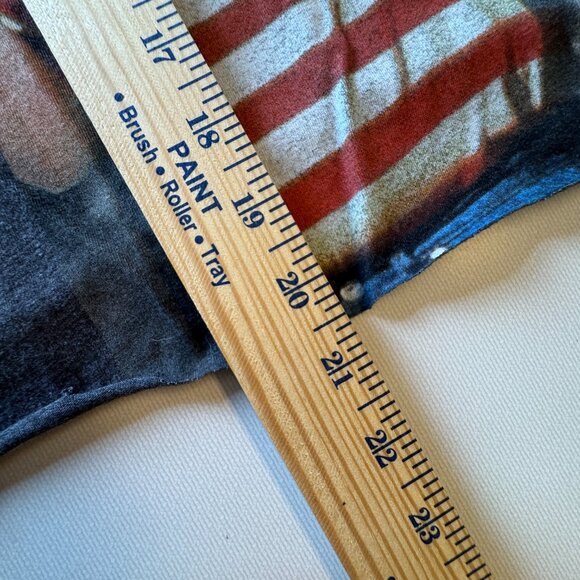 Old Navy Cropped Cut-Off Graphic Tee XL Dark Gray Killing Me Smalls Raw Hem - Picture 7 of 8